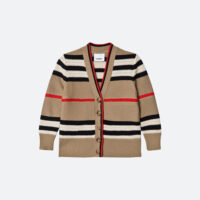 Stripe Cashmere Cardigan