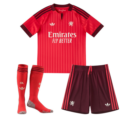 Kid's Adidas Olympique Lyonnais Away 2026 Kit - Image 2