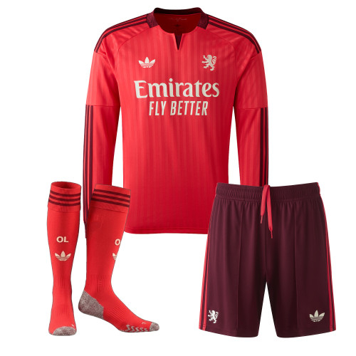 Kid's Adidas Olympique Lyonnais Away 2026 Kit - Image 3