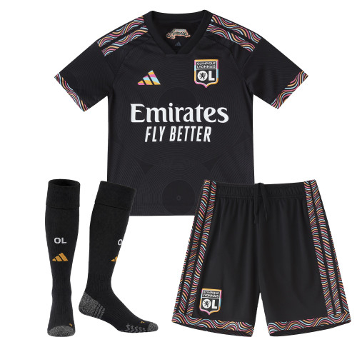 Kid's Adidas Olympique Lyonnais Third 2026 Kit - Image 4