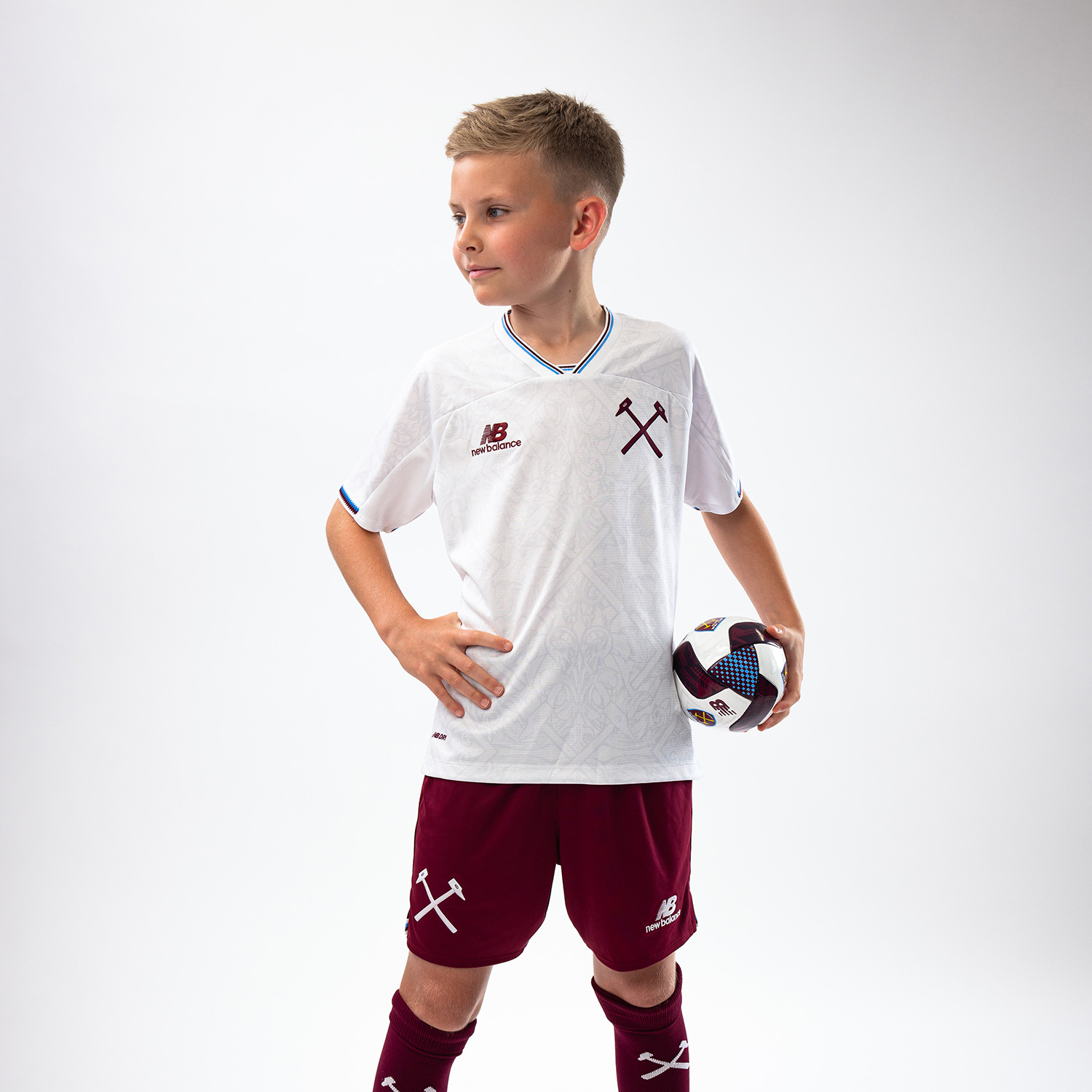 Kid's New Balance West Ham United Away 2026 Shorts - Image 2