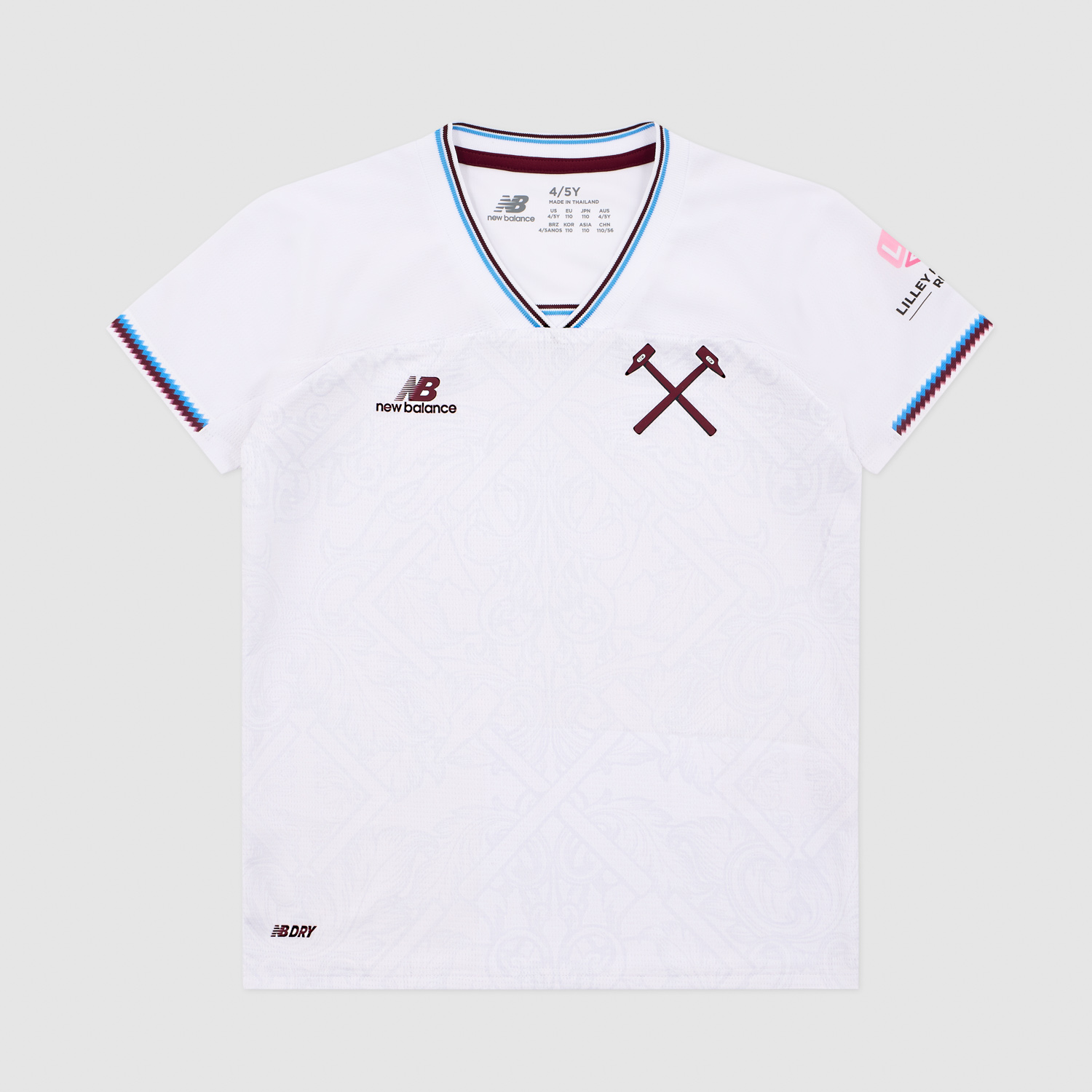 Kid's New Balance West Ham United Away 2026 Kit - Image 3
